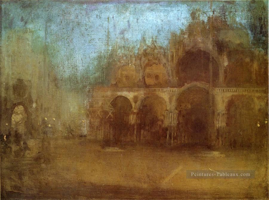 Nocturne Bleu et Or St Marks Venise James Abbott McNeill Whistler Peintures à l'huile